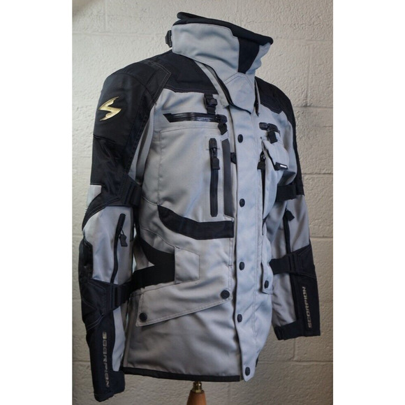Scorpion XDR Mens Textile Motorcycle Jacket Black/Gray Size L - Picture 7 of 10